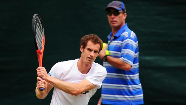 Andy Murray and coach Ivan Lendl tennis