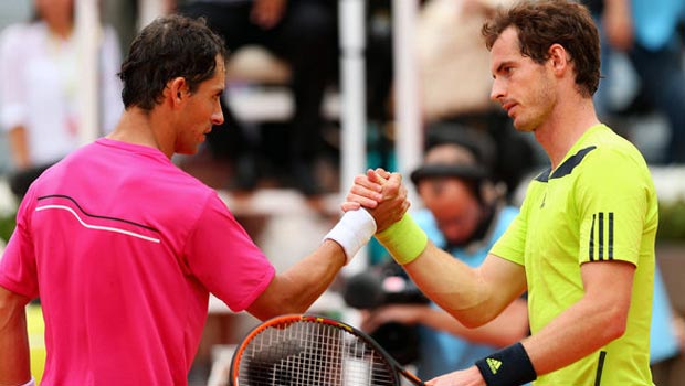 Andy Murray v Santiago Giraldo Madrid Masters tennis