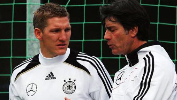 Joachim Low and Bastian Schweinsteiger world cup 2014