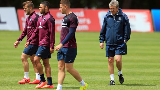 Roy Hodgson England Manager with Jack Wilshere