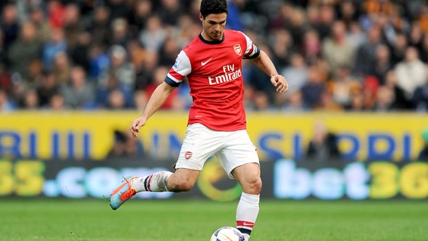 Arsenal midfielder Mikel Arteta