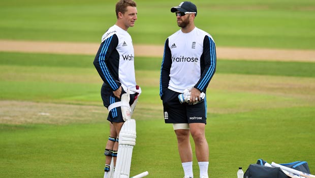  Jos Buttler and Matt Prio England First Investec Test Match