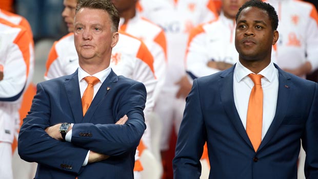 Patrick Kluivert and Louis Van Gaal