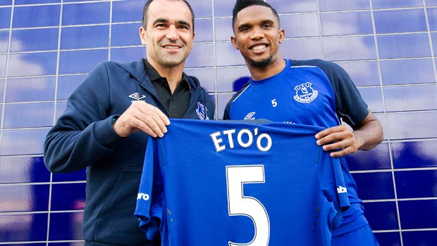 Evertons new signing Samuel Eto'o