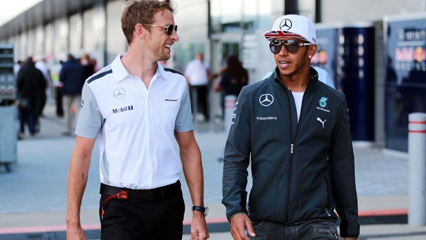 Jenson Button and Lewis Hamilton