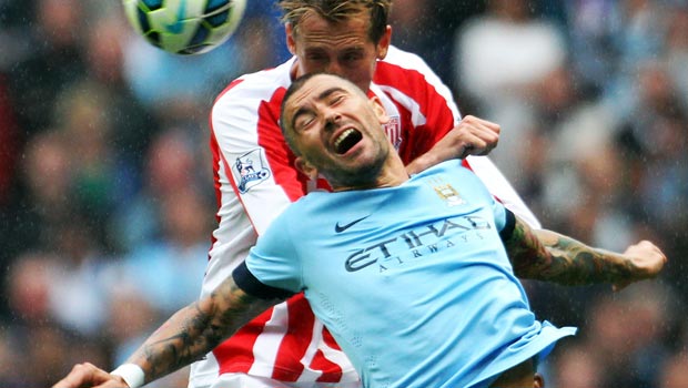 Edin Dzeko Manchester City v Stoke City