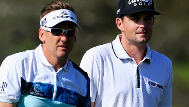 Keegan Bradley and Ian Poulter ahead of ryder cup