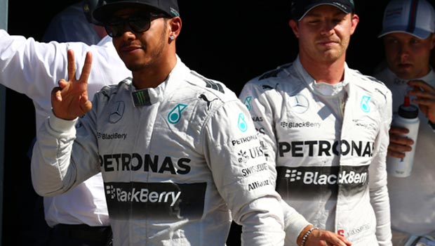 Lewis Hamilton & Nico Rosberg Mercedes team mate