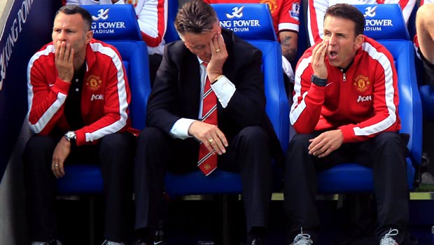 Louis van Gaal Manchester United v Leicester City