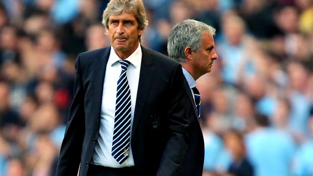 Manuel Pellegrini and Jose Mourinho