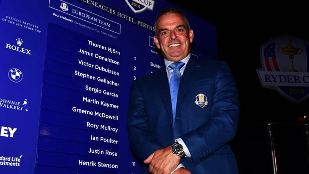 Paul McGinley Europe Ryder Cup captain