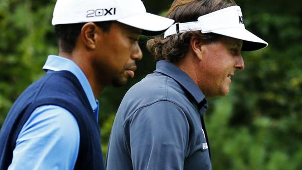 Tiger Woods and Phil Mickelson