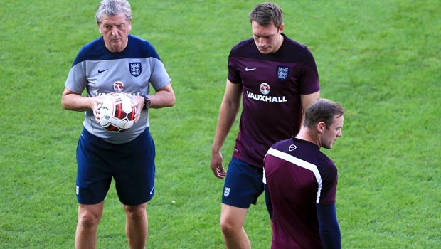 Wayne Rooney and Roy Hodgson