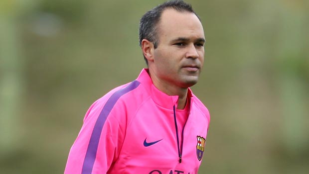 Andres Iniesta Barcelona midfielder