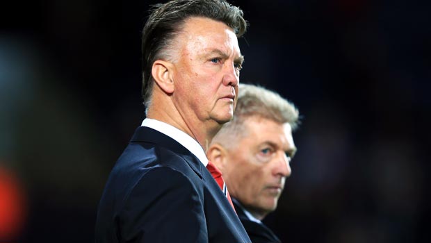 Man Utd Louis van Gaal and West Bromwich Jos van Dijk