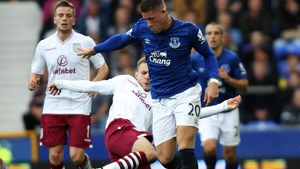 Ross Barkley Everton v Aston Villa