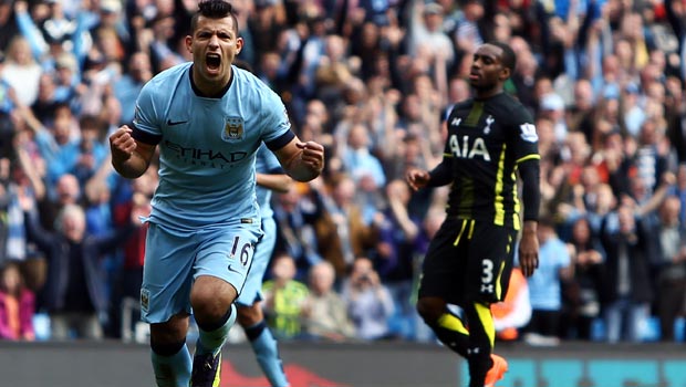 Sergio Aguero Manchester City v Tottenham Hotspur