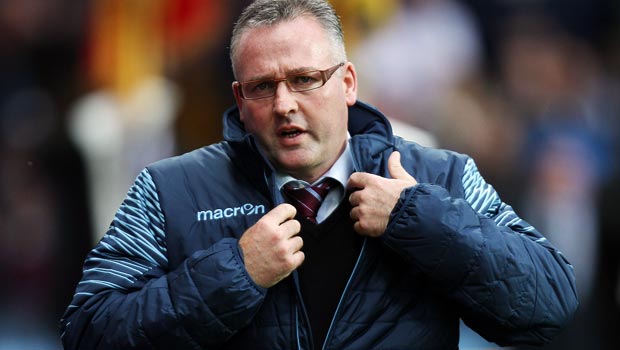 Aston Villa manager Paul Lambert 