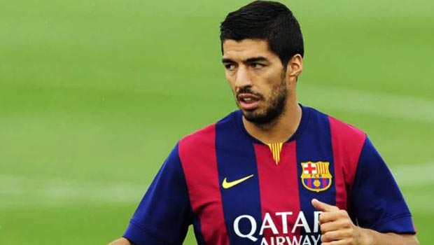 Barcelona striker Luis Suarez 