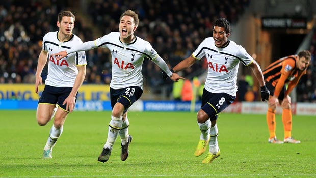 Christian Eriksen Tottenham Hotspur v Hull City