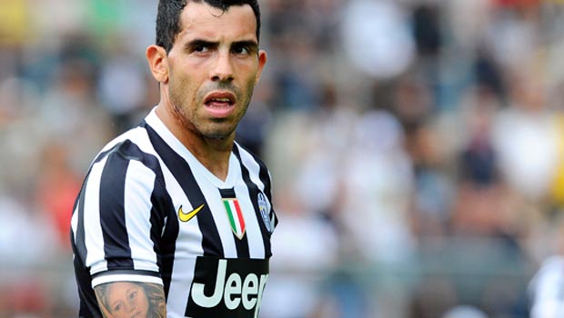 Juventus striker Carlos Tevez