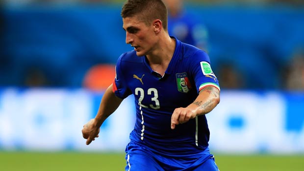 Marco Verratti PSG and Italy striker