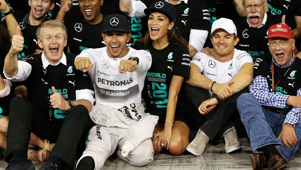 Mercedes Lewis Hamilton World Champion 2014 Abu Dhabi Grand Prix