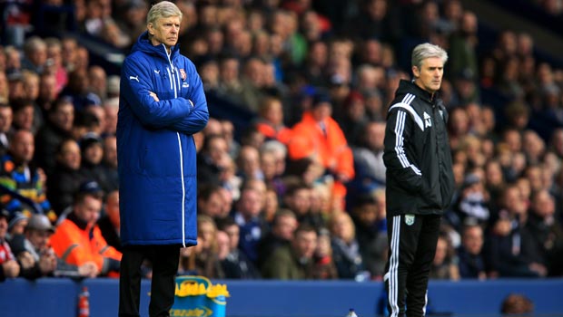Arsene Wenger and Alan Irvine
