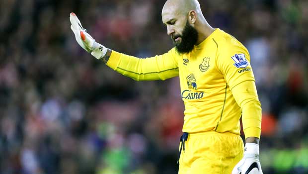 Everton goalkeeper Tim Howard 