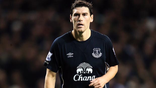 Everton midfielder Gareth Barry