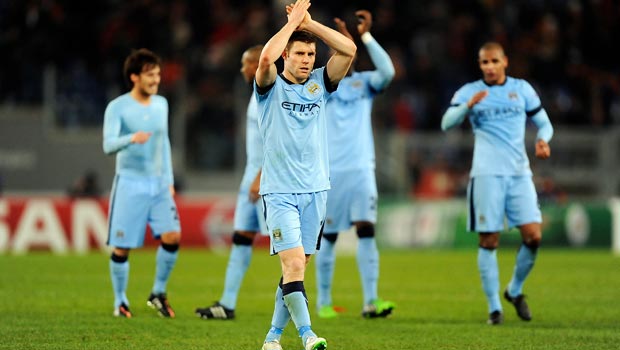 James Milner Manchester City v AS Roma