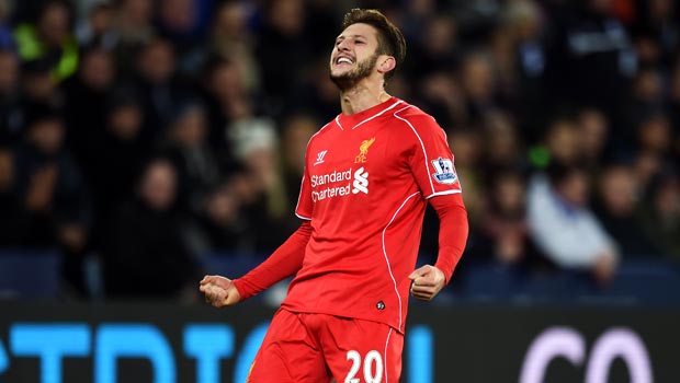 Liverpool midfielder Adam Lallana