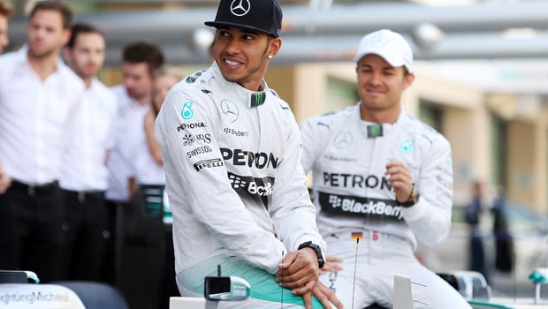 Mercedes Nico Rosberg and Lewis Hamilton