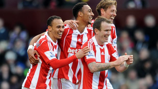 Peter Crouch and Glenn Whelan