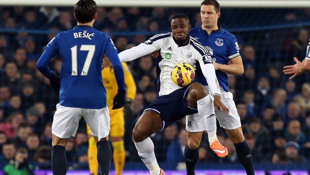 West Brom striker Victor Anichebe