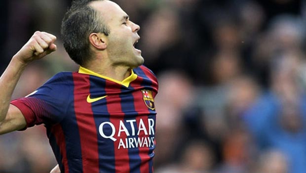 Barcelona star Andres Iniesta