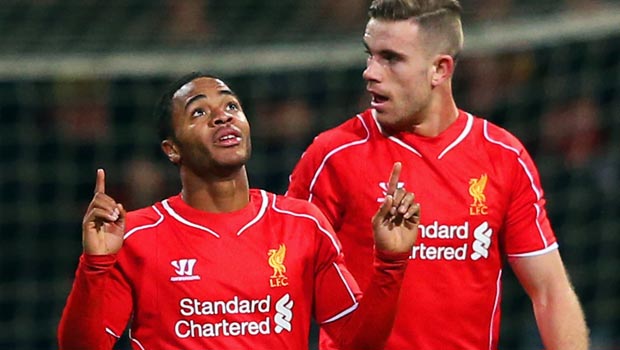 Jordan Henderson and Raheem Sterling Liverpool