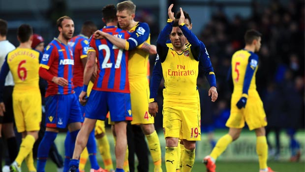 Santi Cazorla Arsenal 2-1 Crystal Palace