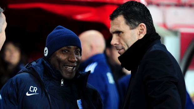 Sunderland Gus Poyet and Queens Park Rangers Chris Ramsey