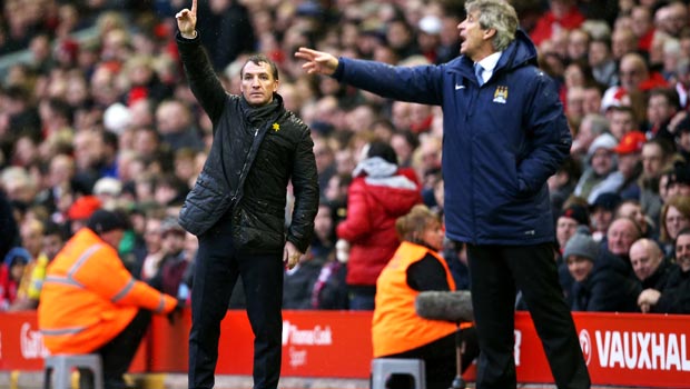 Brendan Rodgers Liverpool v Manchester City