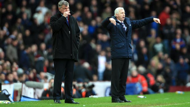 Crystal Palace Alan Pardew and West Ham United Sam Allardyce