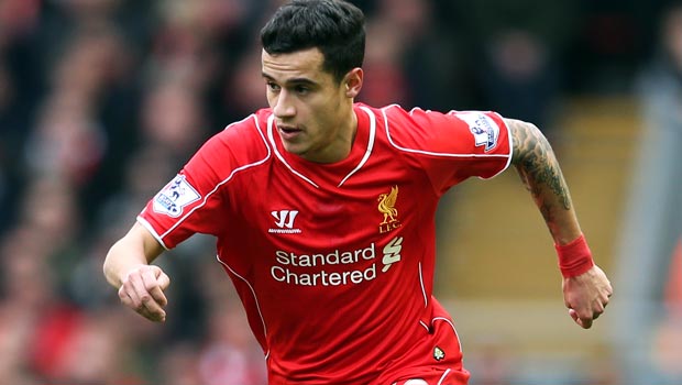 Liverpool midfielder Philippe Coutinho