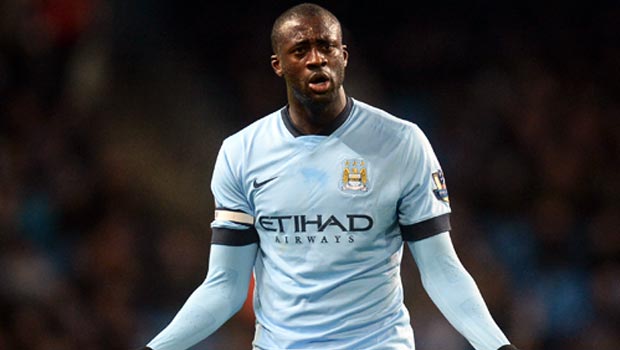 Man City midfielder Yaya Toure 