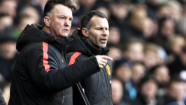 Manchester United Louis van Gaal and Ryan Giggs