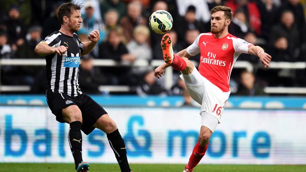 Newcastle United v Arsenal Aaron Ramsey