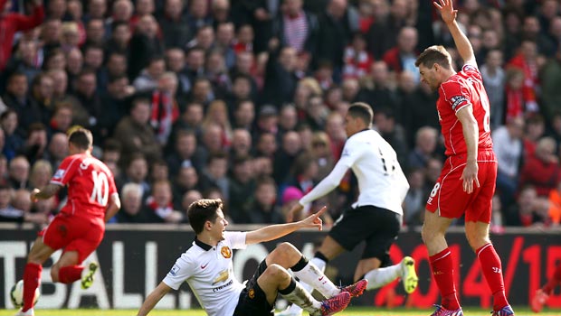 Steven Gerrard Liverpool v Manchester United