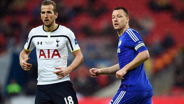 Tottenham striker Harry Kane Chelsea skipper John Terry