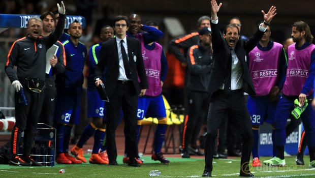 AS Monaco v Juventus Massimiliano Allegri Champions League