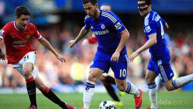 Eden Hazard Chelsea v Manchester United Premier League