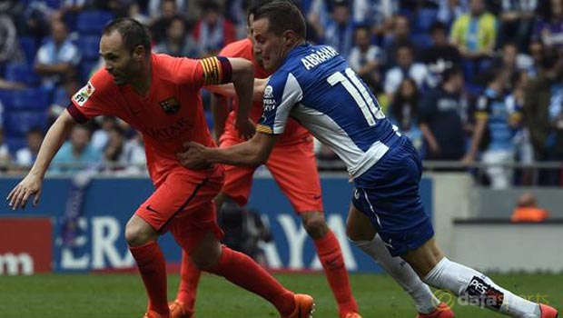 Espanyol 0-2 Barcelona Andres Iniesta